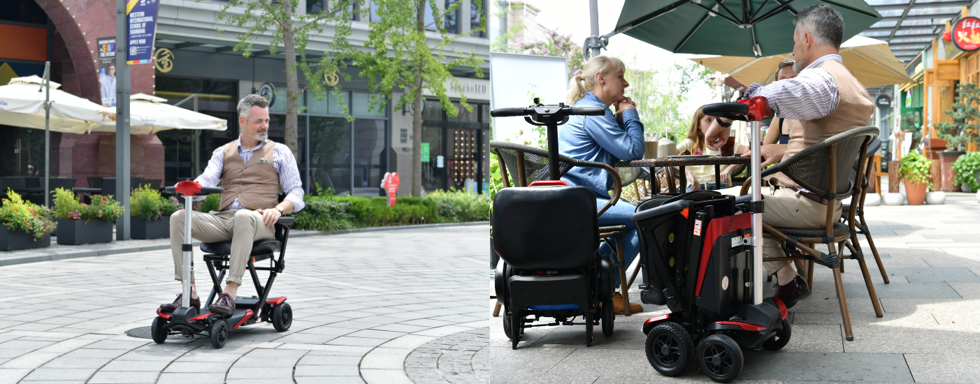 Solax S3121 automatic folding scooter outdoor lifestyle