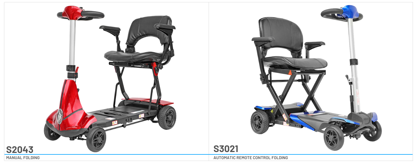 Solax S2043 代步车和 Solax S3021 自动折叠代步车