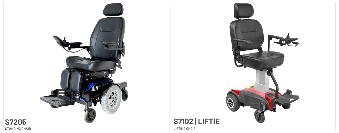 S7102 LIFTIE 升降椅和 S7205 站立椅